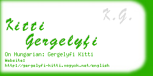 kitti gergelyfi business card